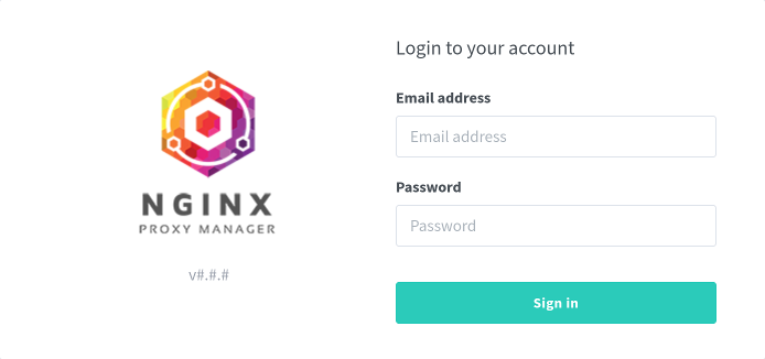 Nginx Proxy Manager dashboard.
